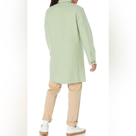 Amazon Essentials Men's Trench Loose Water Repellant Rain Coat, Large Tall, NWT - Picture 4 of 9